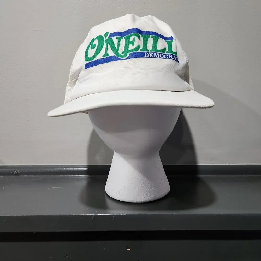 VTG O'Neill Democrat CT Connecticut Political Snapback Hat Cap‎ Trucker Mesh